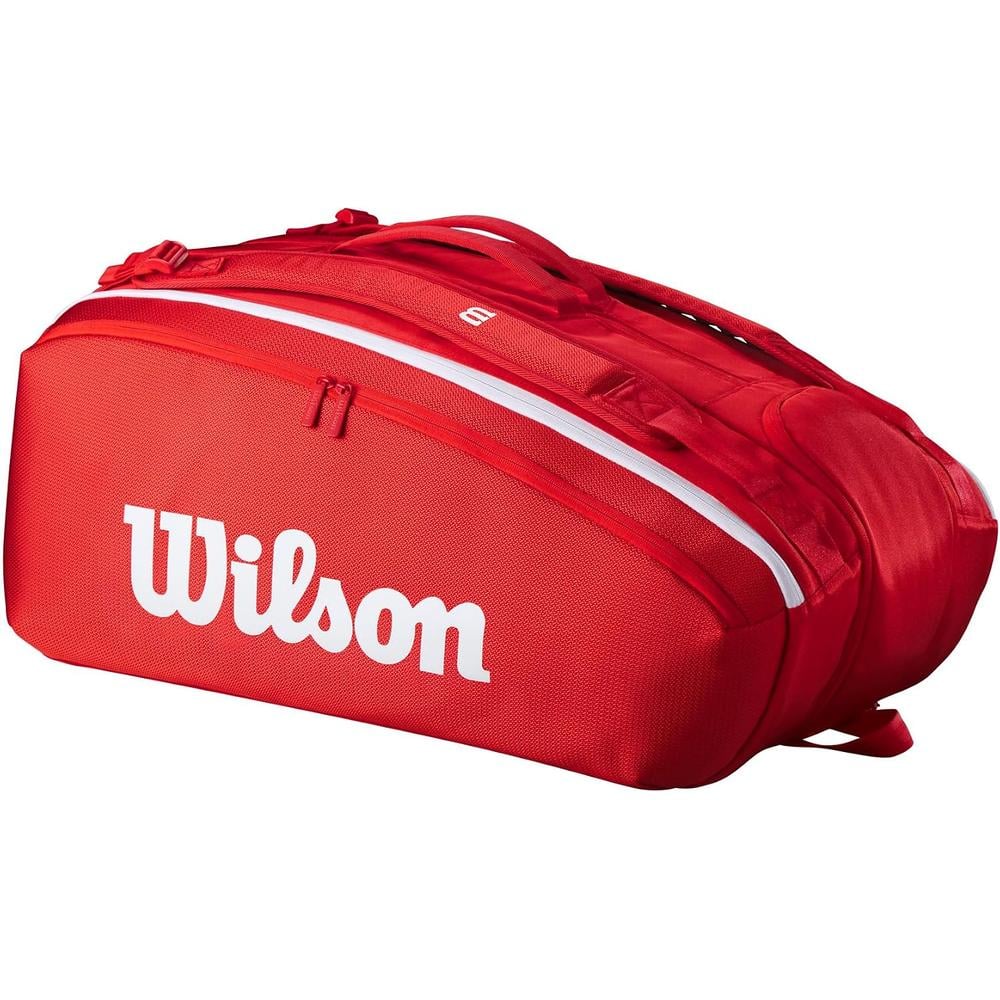 BOLSO WILSON SUPER TOUR 2025 RED CAPACIDAD 16 RAQUETAS - 1