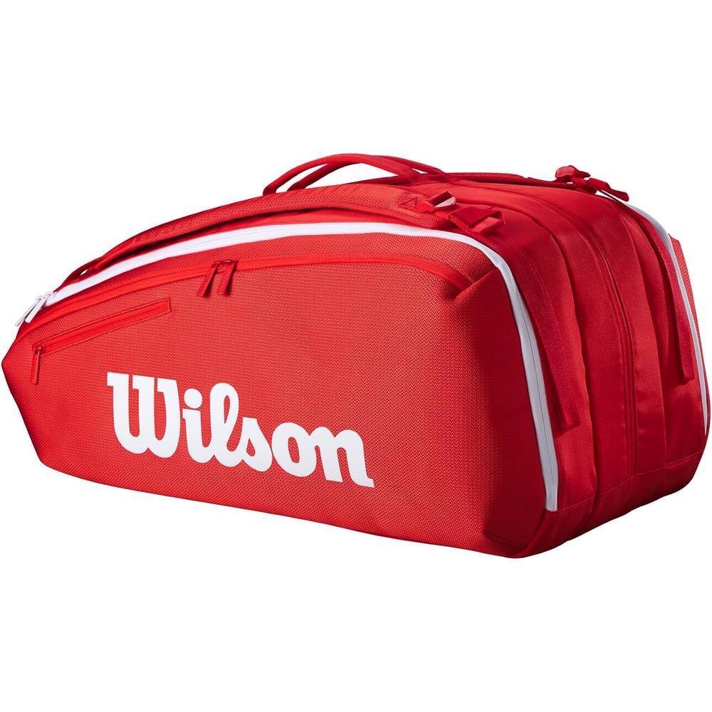 BOLSO WILSON SUPER TOUR 2025 RED CAPACIDAD 16 RAQUETAS - 2