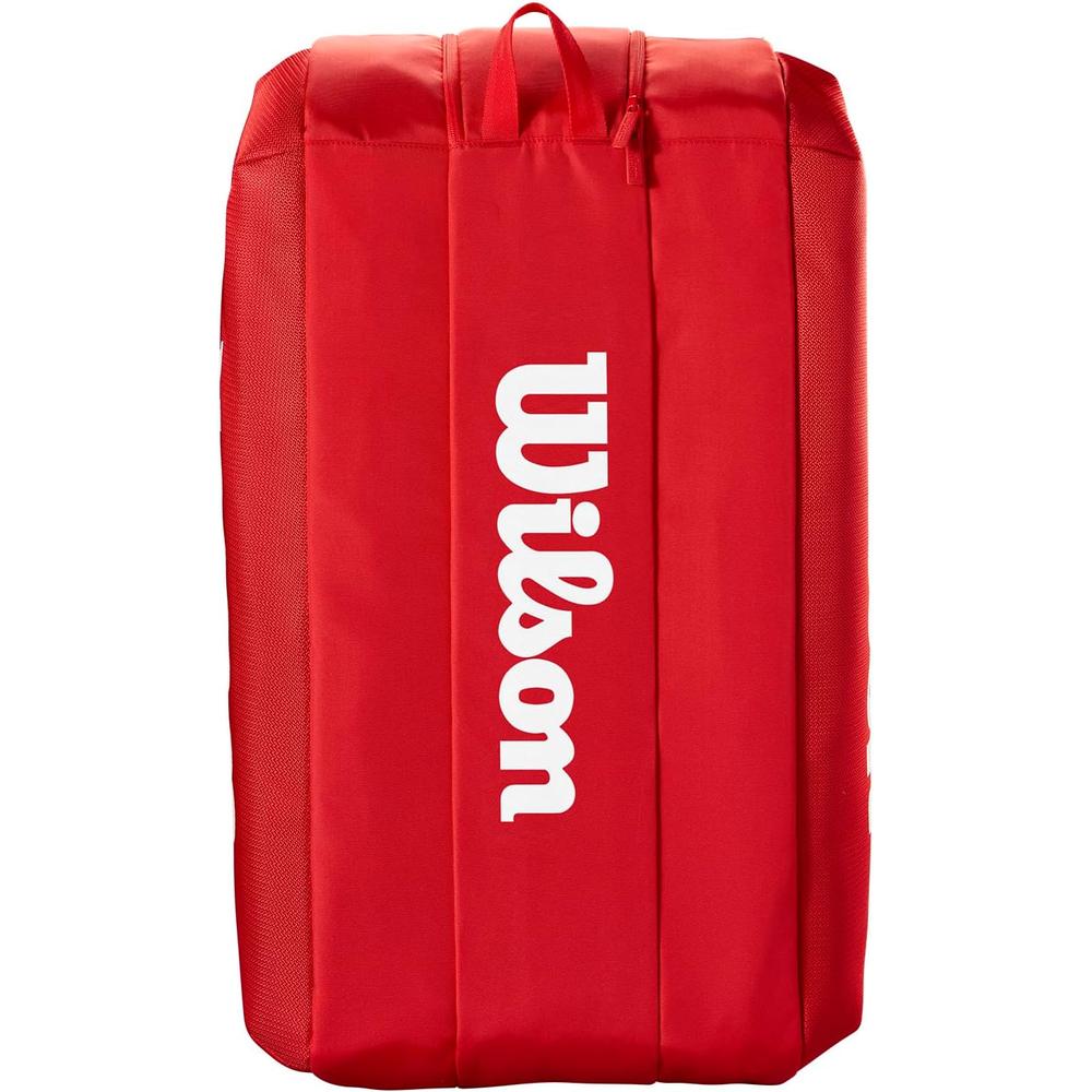 BOLSO WILSON SUPER TOUR 2025 RED CAPACIDAD 16 RAQUETAS - 4