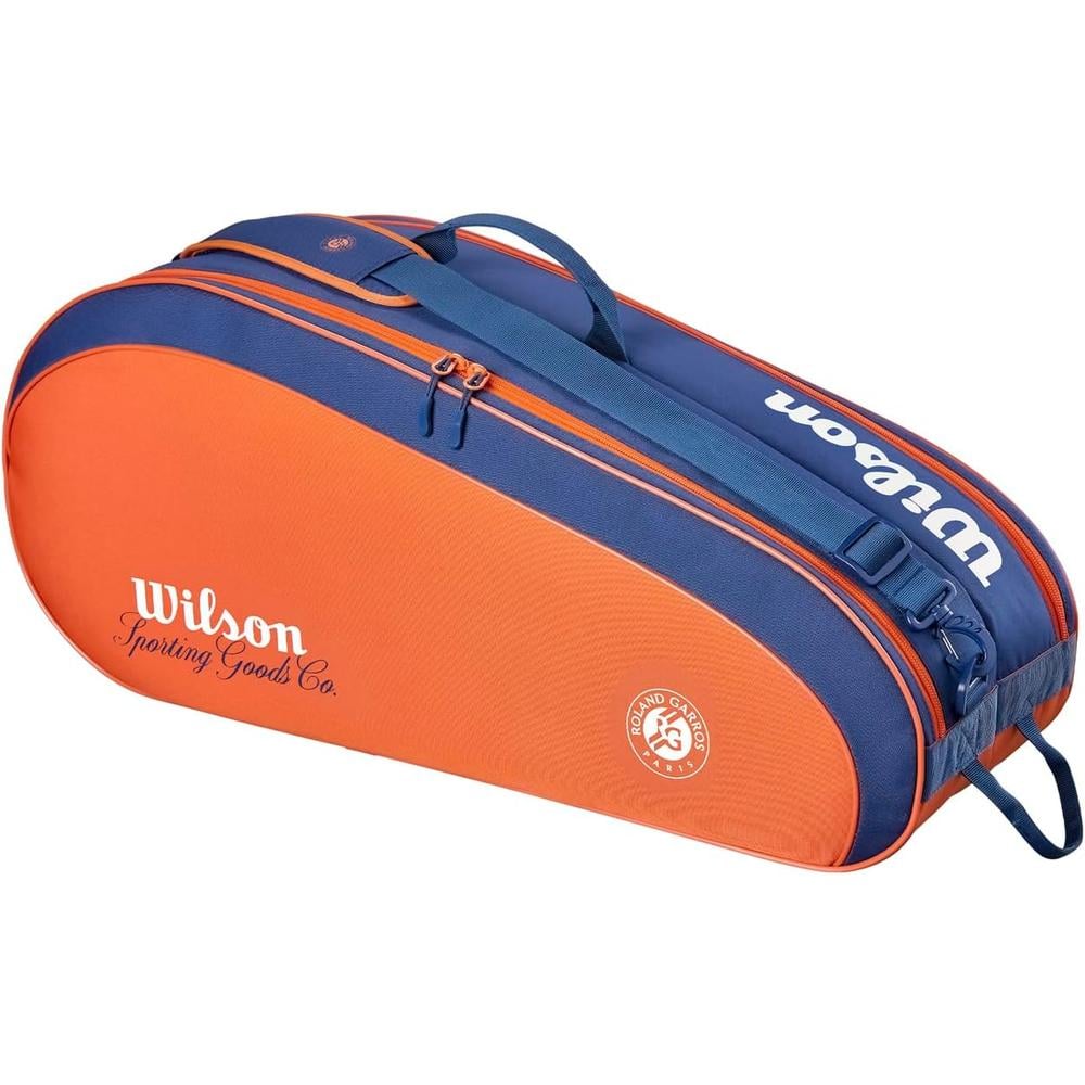 BOLSO WILSON ROLAND GARROS 2026 BICOLOR CAPACIDAD 6 RAQUETAS - 1