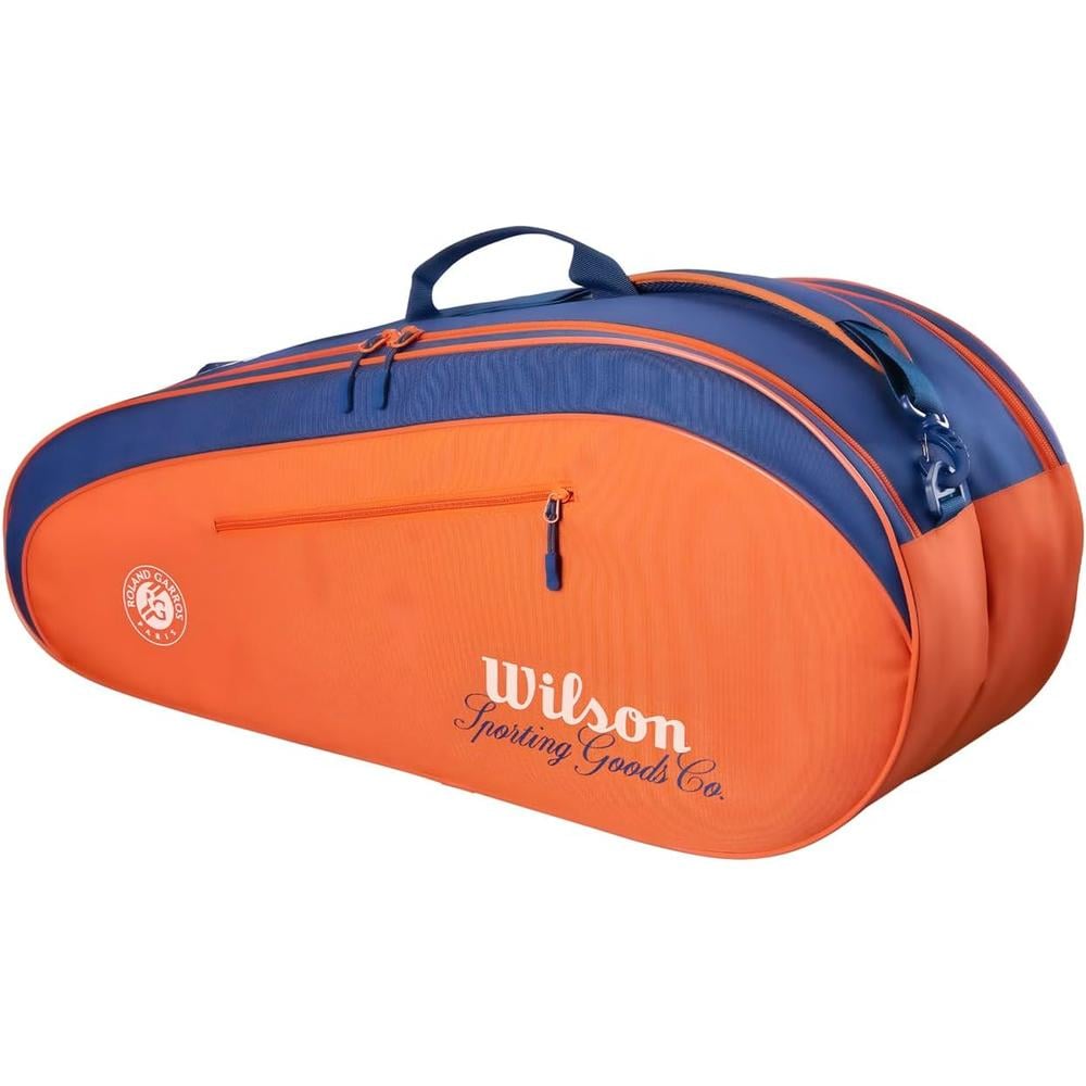 BOLSO WILSON ROLAND GARROS 2026 BICOLOR CAPACIDAD 6 RAQUETAS - 2