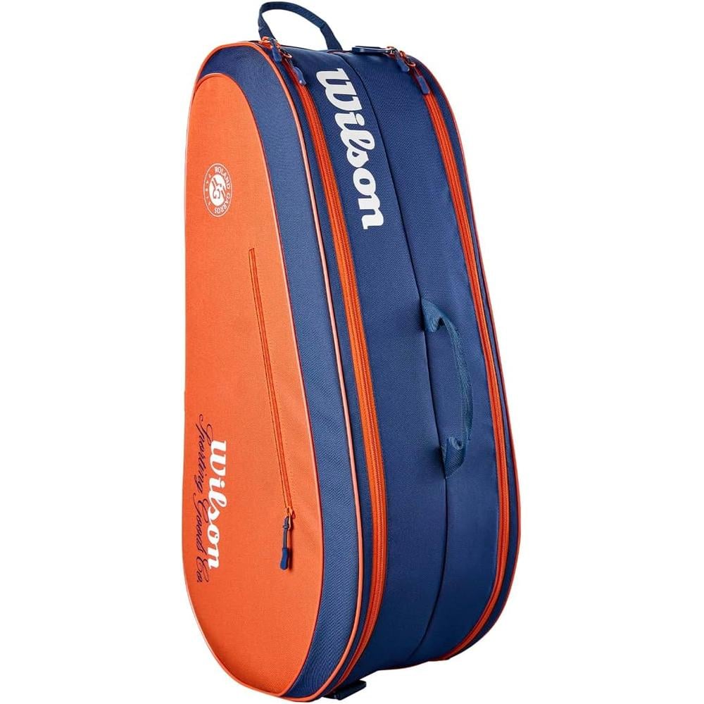 BOLSO WILSON ROLAND GARROS 2026 BICOLOR CAPACIDAD 6 RAQUETAS - 3