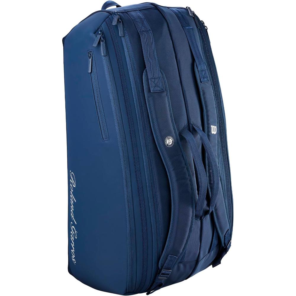 BOLSO WILSON ROLAND GARROS 2026 AZUL CAPACIDAD 9 RAQUETAS - 3