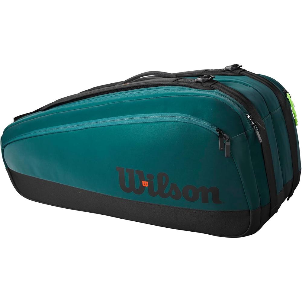 BOLSO WILSON BLADE V9 SUPER TOUR VERDE NEGRO CAPACIDAD 9 RAQUETAS - 2