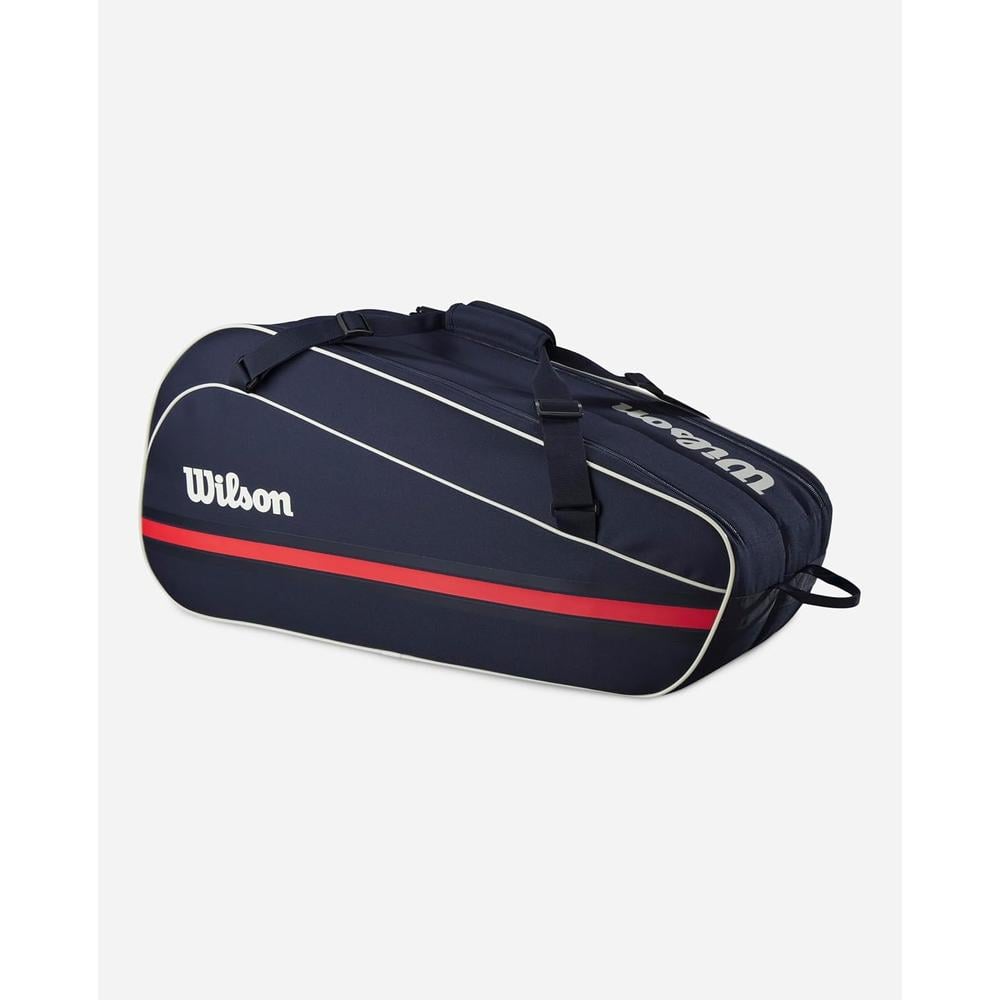 BOLSO WILSON TEAM 2025 AZUL MARINO CAPACIDAD 6 RAQUETAS - 1
