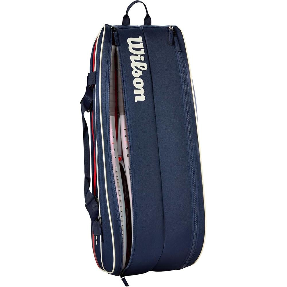 BOLSO WILSON TEAM 2025 AZUL MARINO CAPACIDAD 6 RAQUETAS - 3