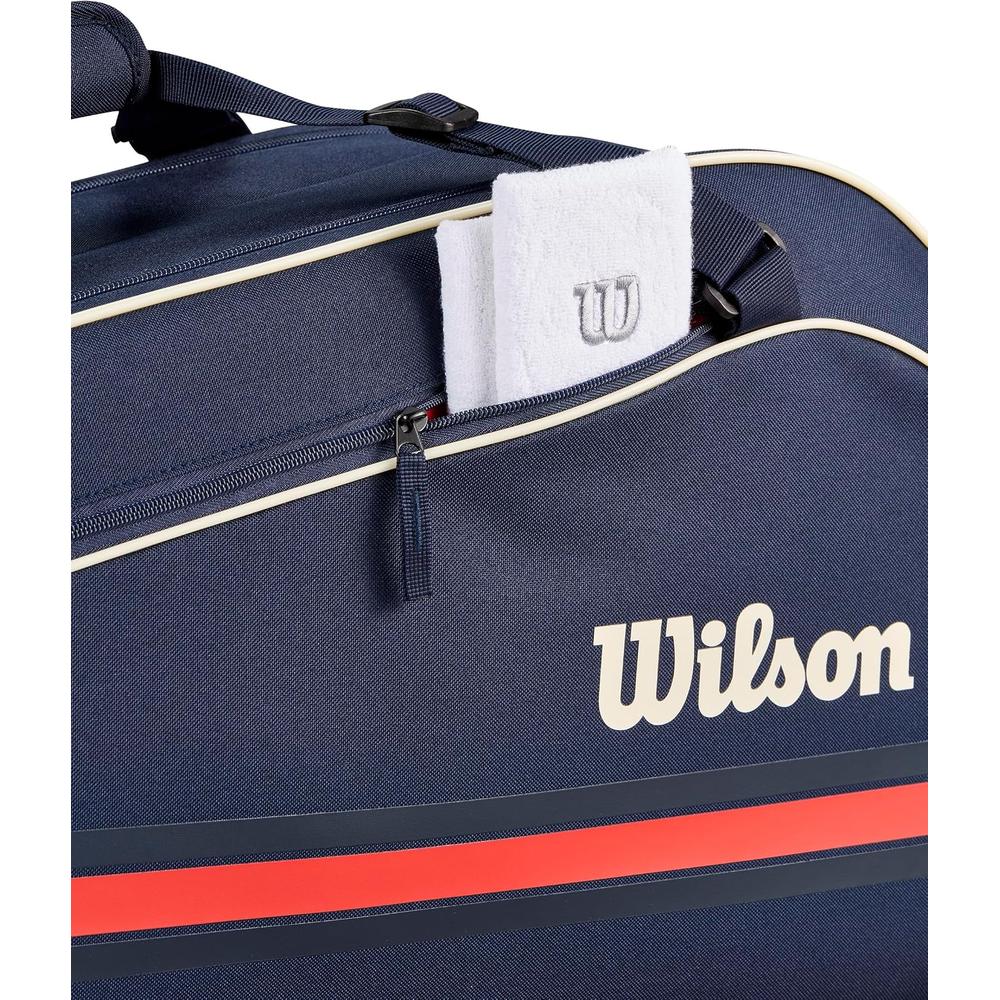 BOLSO WILSON TEAM 2025 AZUL MARINO CAPACIDAD 6 RAQUETAS - 4