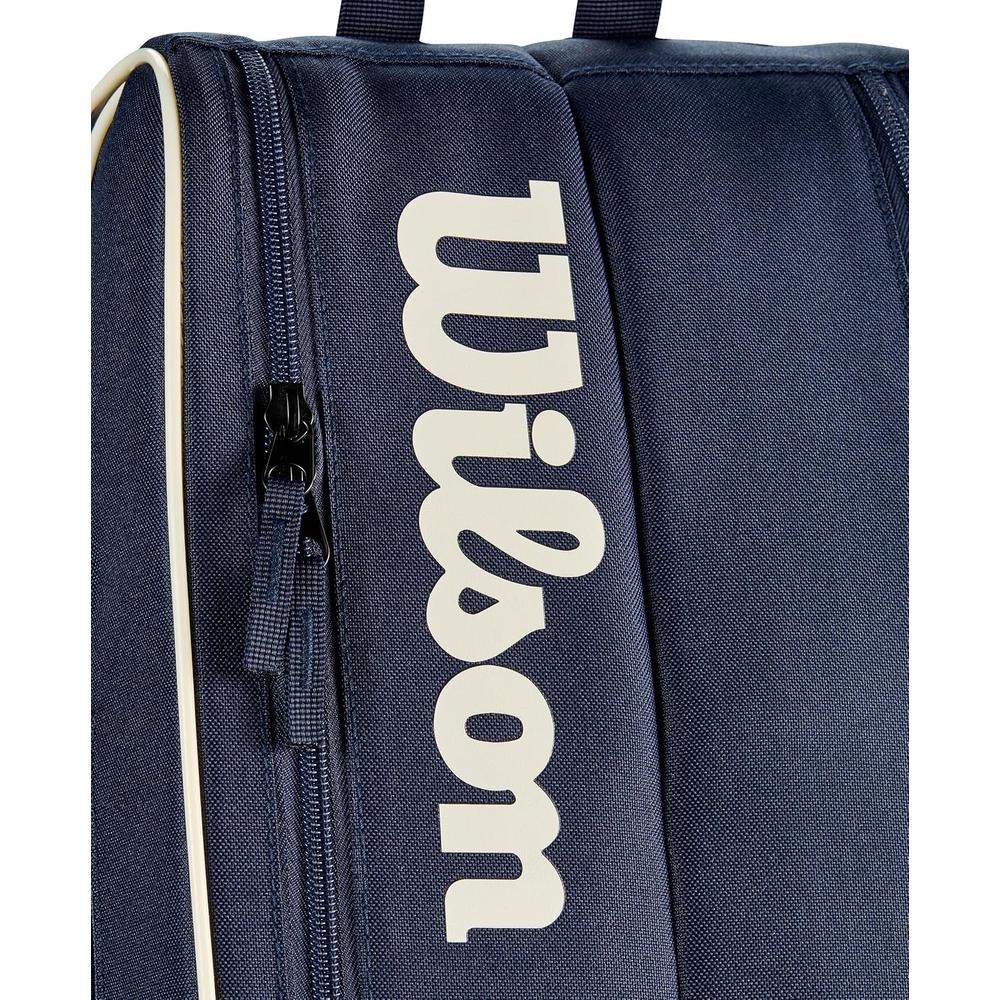 BOLSO WILSON TEAM 2025 AZUL MARINO CAPACIDAD 6 RAQUETAS - 6