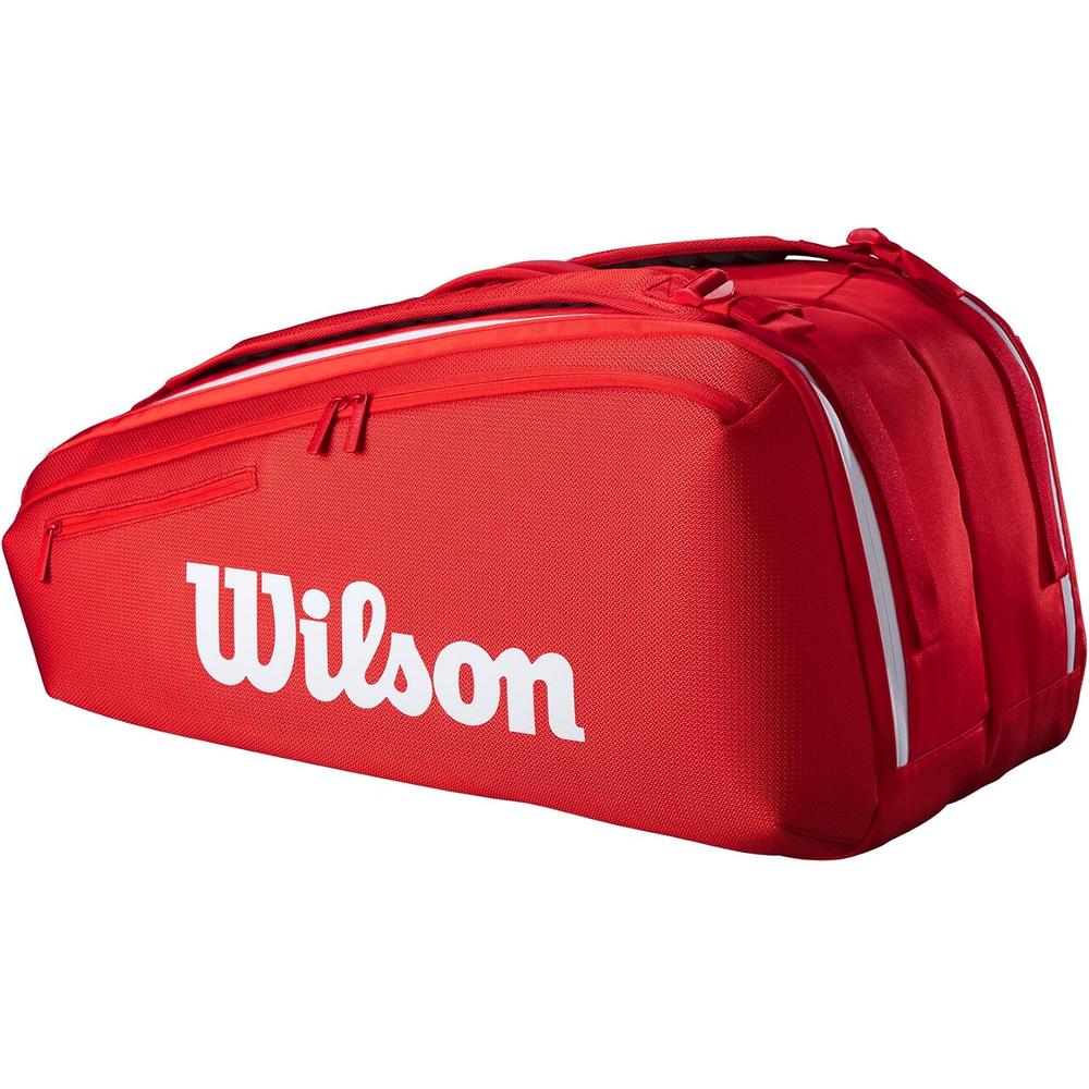 BOLSO WILSON SUPER TOUR 2025 RED CAPACIDAD 9 RAQUETAS - 2