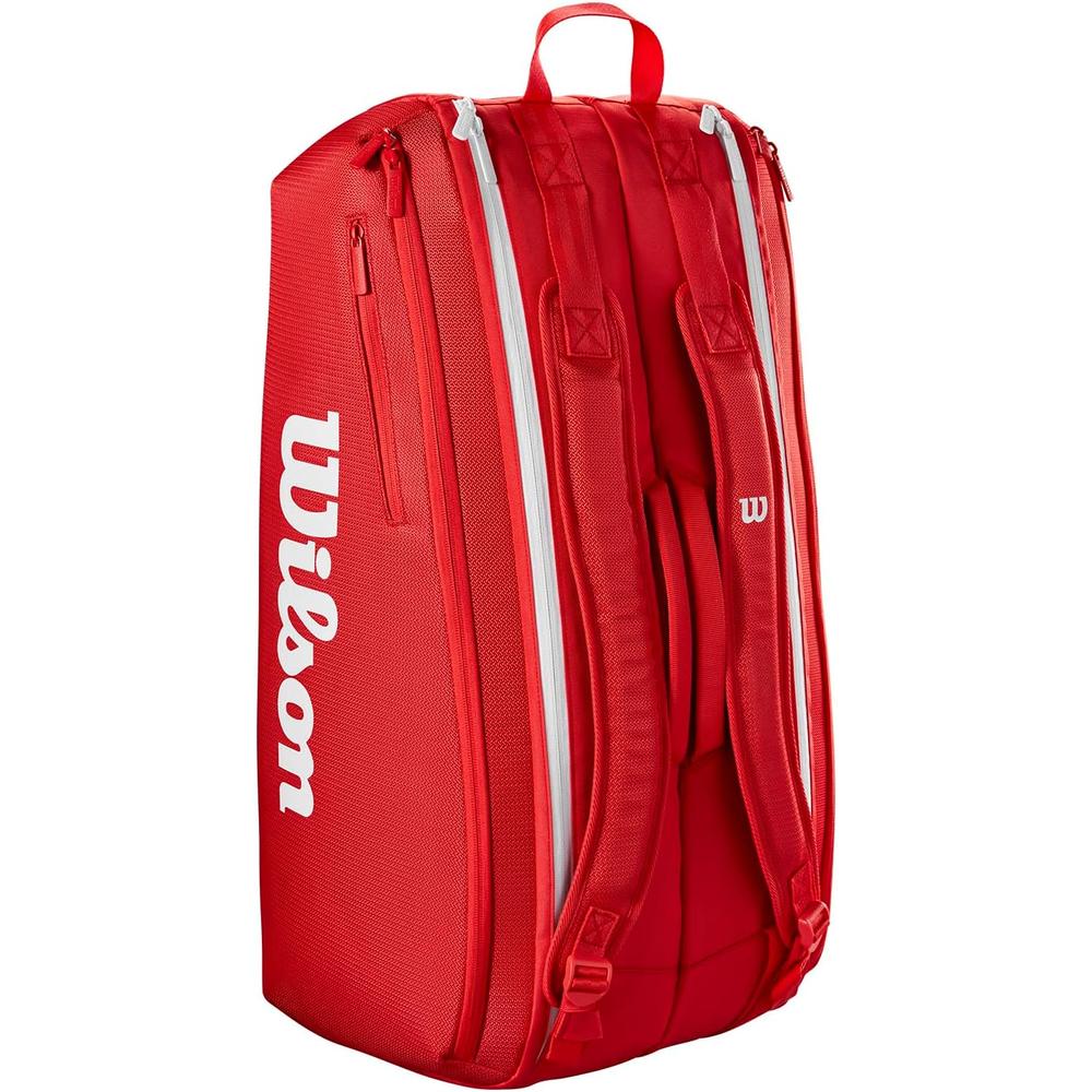 BOLSO WILSON SUPER TOUR 2025 RED CAPACIDAD 9 RAQUETAS - 3