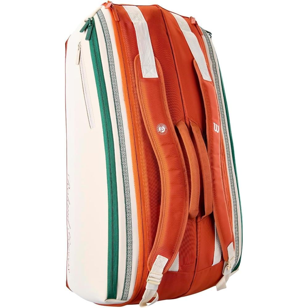 BOLSO WILSON ROLAND GARROS 2026 TRICOLOR CAPACIDAD 9 RAQUETAS - 3