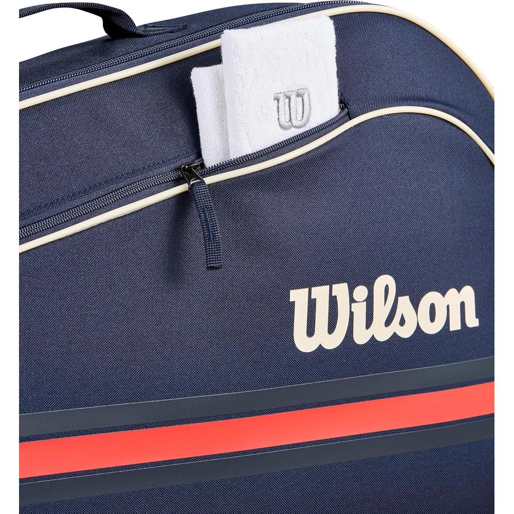 BOLSO WILSON TEAM 2025 AZUL MARINO CAPACIDAD 3 RAQUETAS - 4