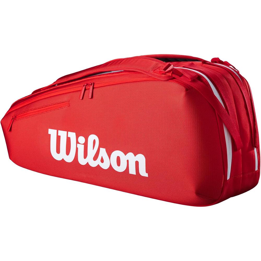 BOLSO WILSON SUPER TOUR 2025 RED CAPACIDAD 6 RAQUETAS - 2