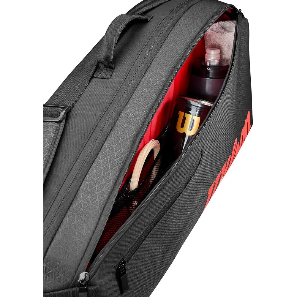 BOLSO WILSON CLASH V3 SUPER TOUR CAPACIDAD 3 RAQUETAS - 6