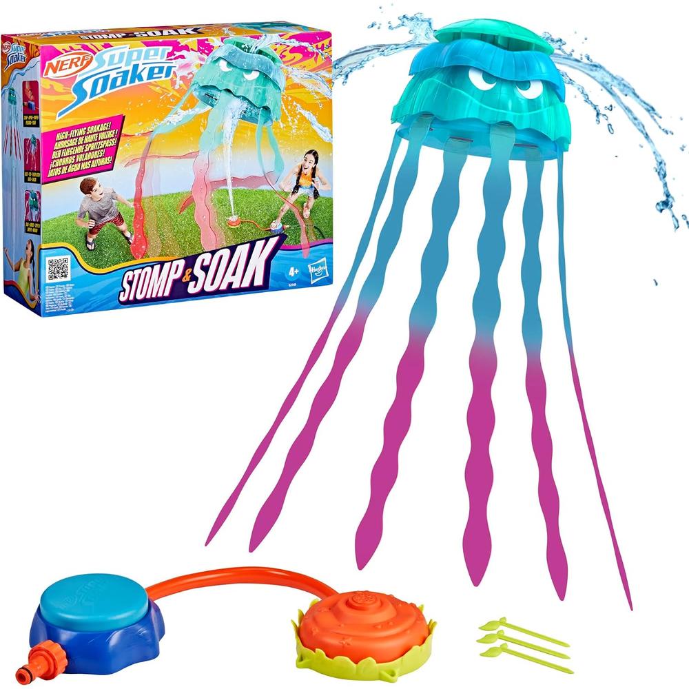 NERF JUGUETE SUPER SOAKER STOMP Y SOAK CON ASPERSOR - 3