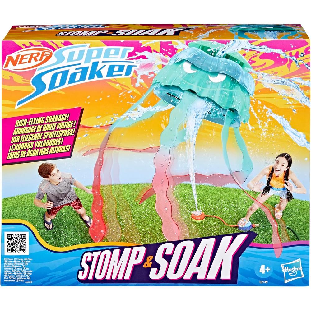 NERF JUGUETE SUPER SOAKER STOMP Y SOAK CON ASPERSOR - 4