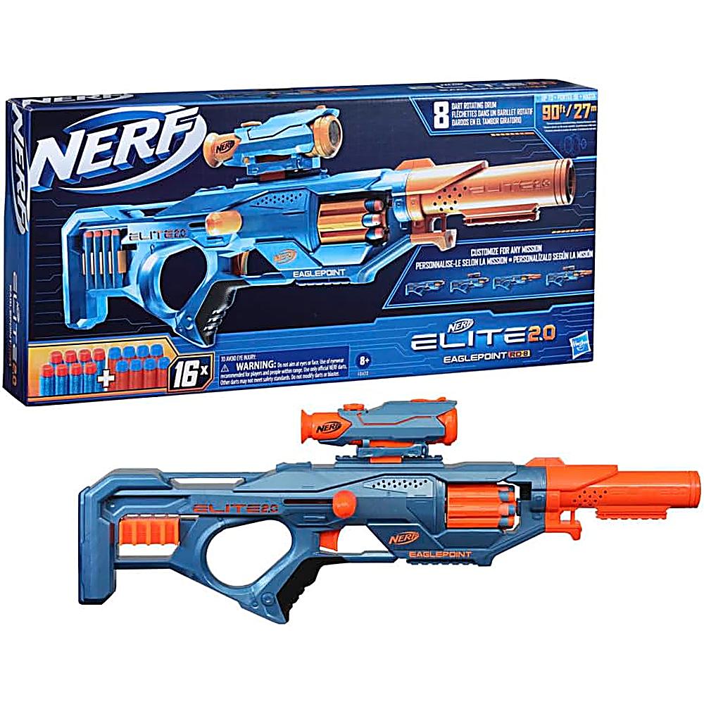 NERF LANZADOR ELITE 2.0 EAGLEPOINT RD-8 CON 16 DARDOS - 1