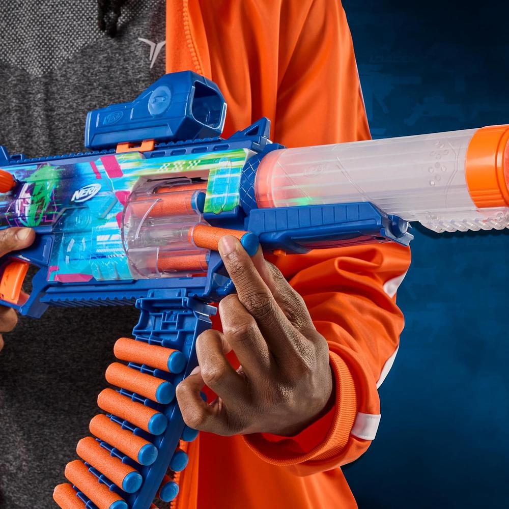 NERF LANZADOR LOADOUT CYBERLIGHT GHOST CON LUCES LED - 6