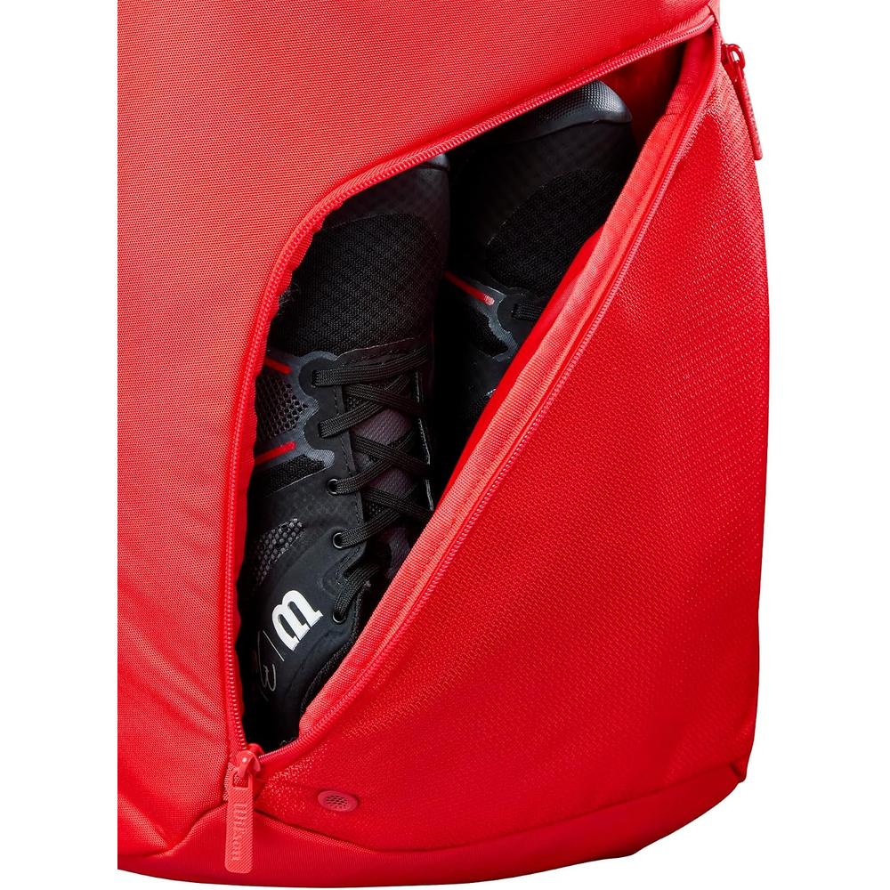 MOCHILA DE PÁDEL WILSON TOUR 1 RAQUETA ROJO/BLANCO - 4