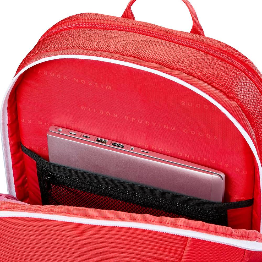 MOCHILA DE PÁDEL WILSON TOUR 1 RAQUETA ROJO/BLANCO - 5