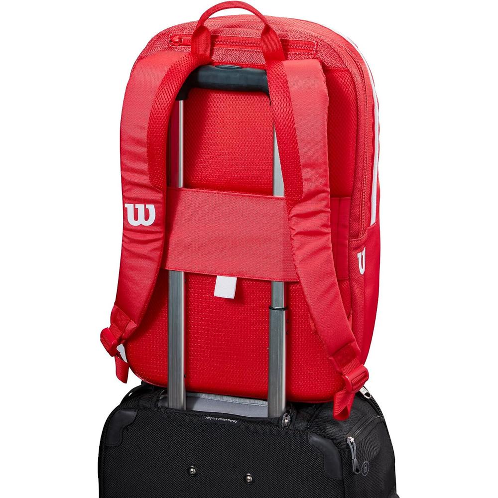 MOCHILA DE PÁDEL WILSON TOUR 1 RAQUETA ROJO/BLANCO - 6