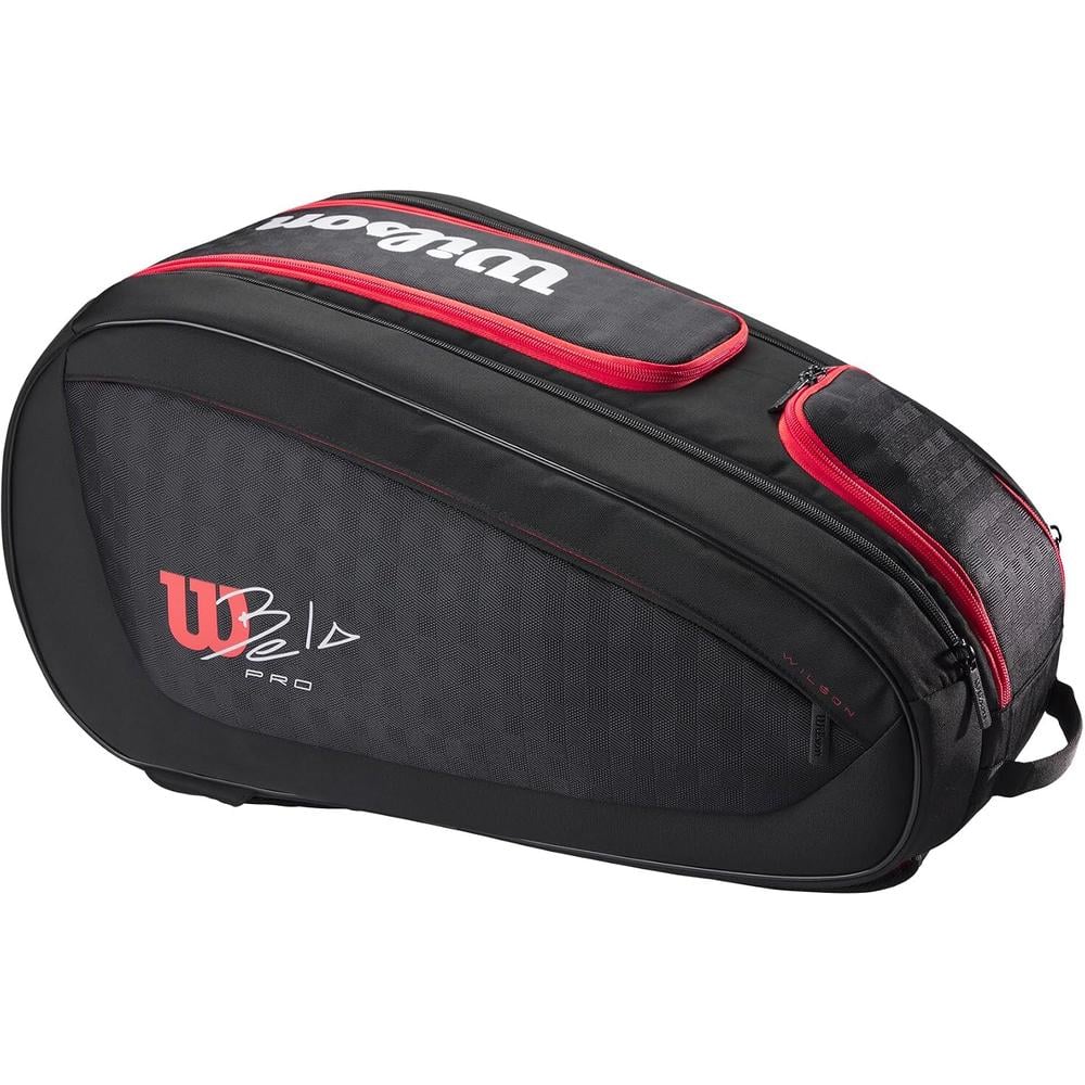 BOLSO DE PÁDEL WILSON BELA SUPER TOUR CAPACIDAD 4 RAQUETAS NEGRO - 1