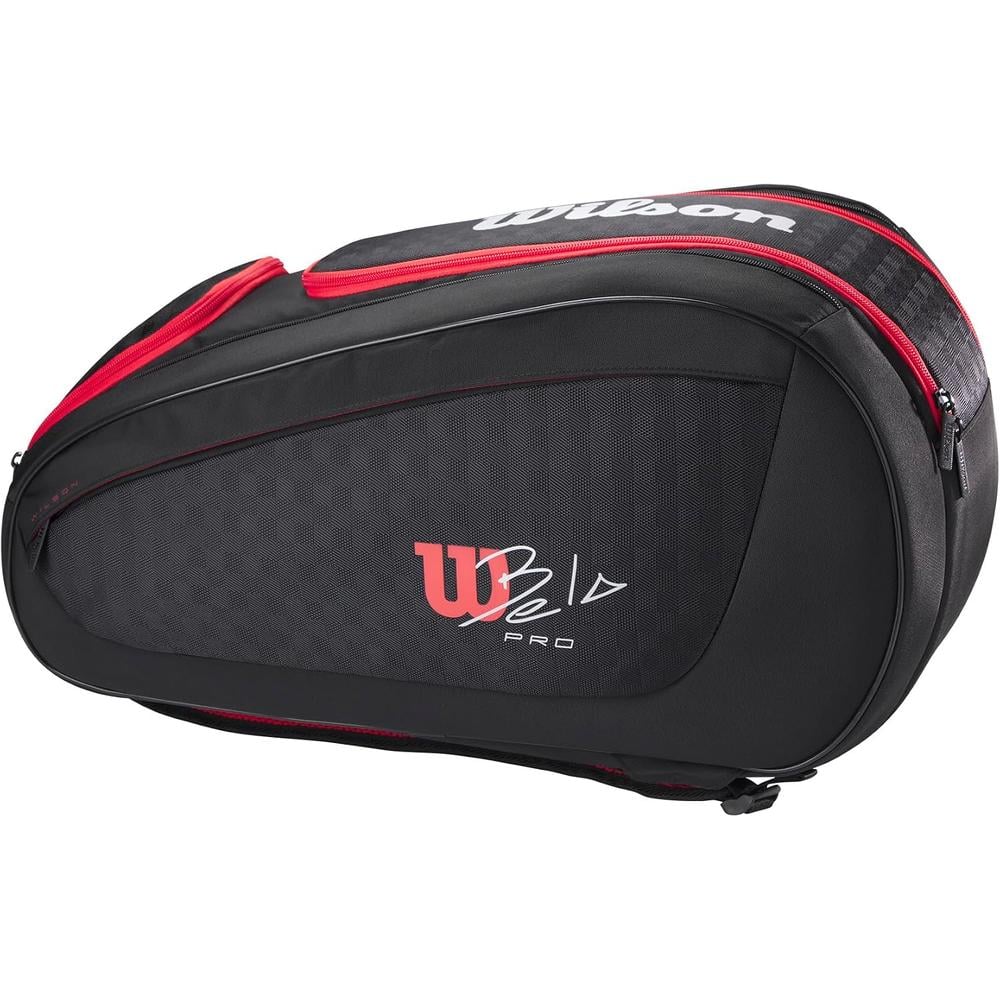 BOLSO DE PÁDEL WILSON BELA SUPER TOUR CAPACIDAD 4 RAQUETAS NEGRO - 2