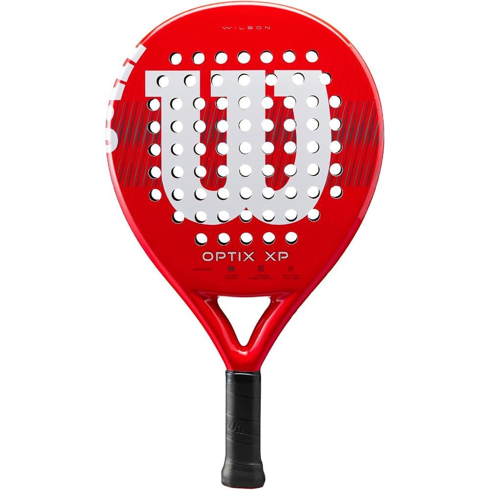 KIT DE PÁDEL WILSON OPTIX XP RAQUETA ROJA + 3 PELOTAS - 4