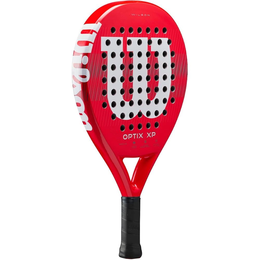 KIT DE PÁDEL WILSON OPTIX XP RAQUETA ROJA + 3 PELOTAS - 5