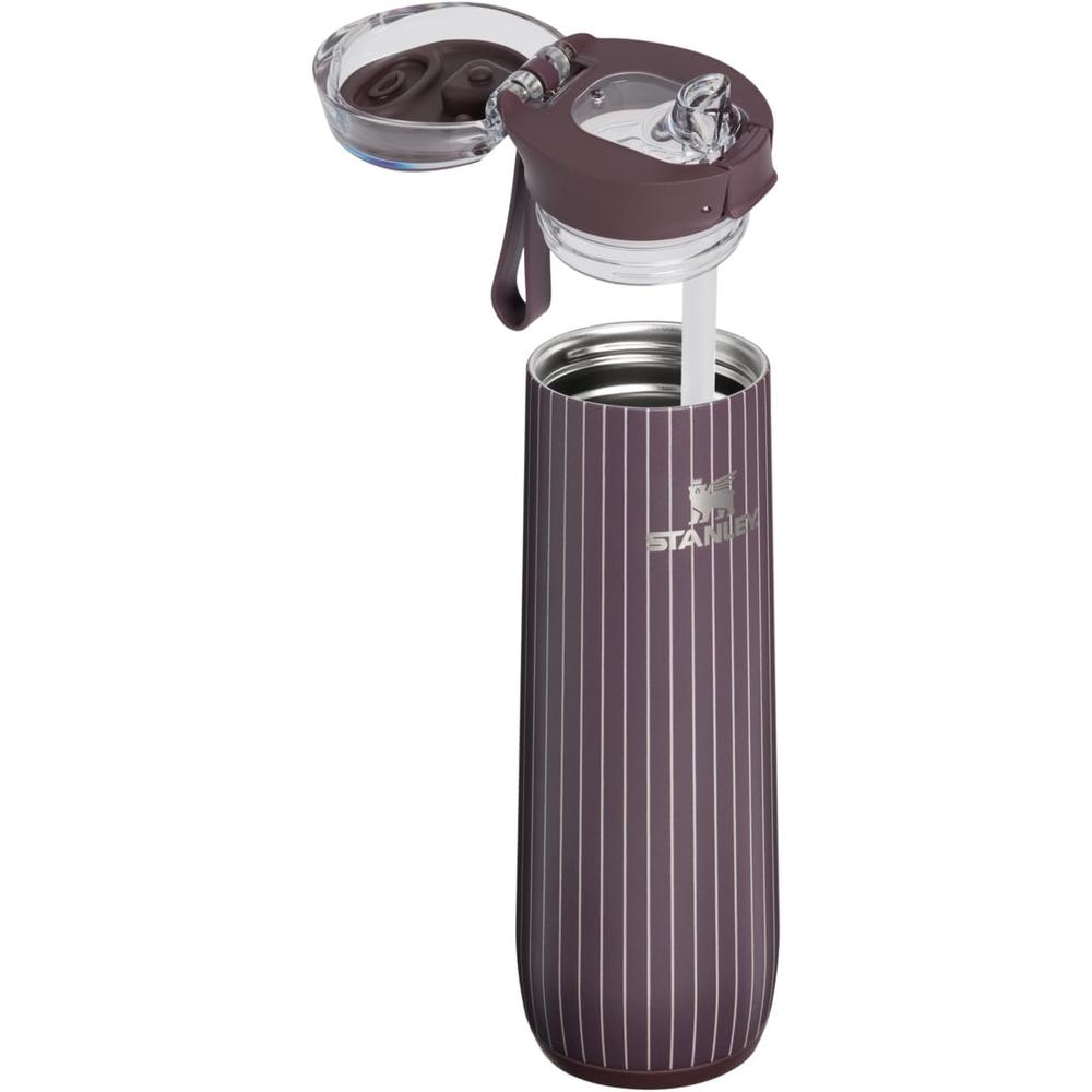 STANLEY FLOWSTATE SPRING BOTTLE 591 ML FIG PINSTRIPE - 2
