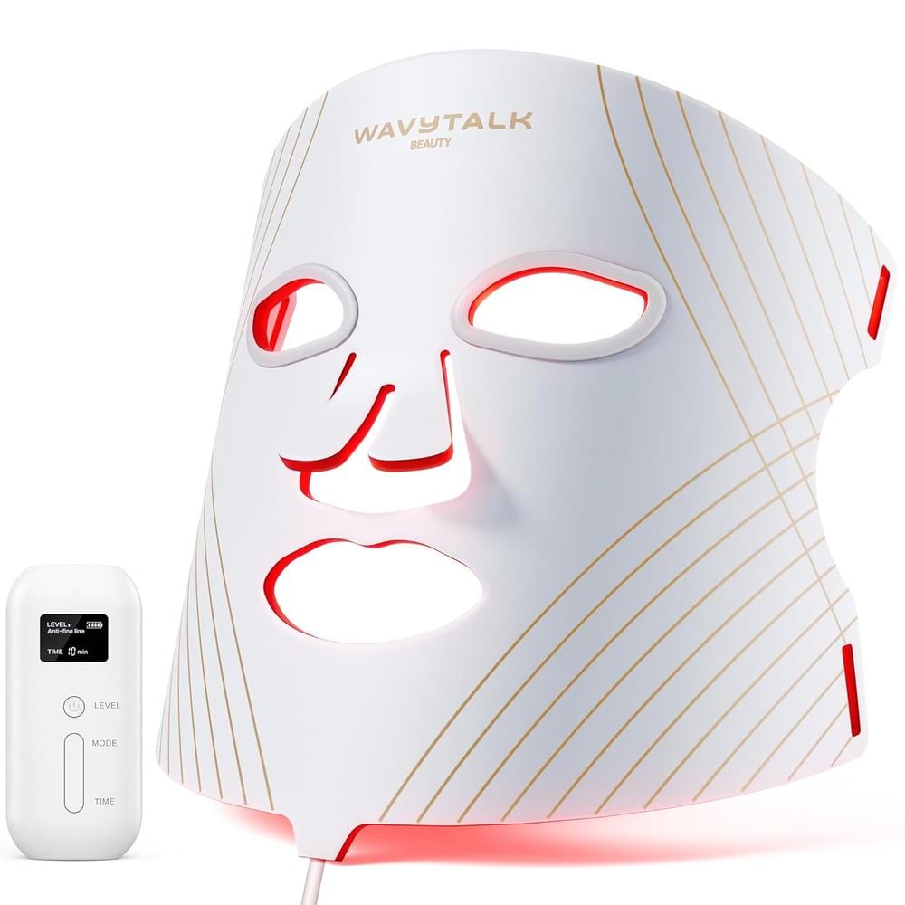 MASCARILLA FACIAL WAVYTALK GLOW TIME TERAPIA DE LUZ LED 456 LED - 1