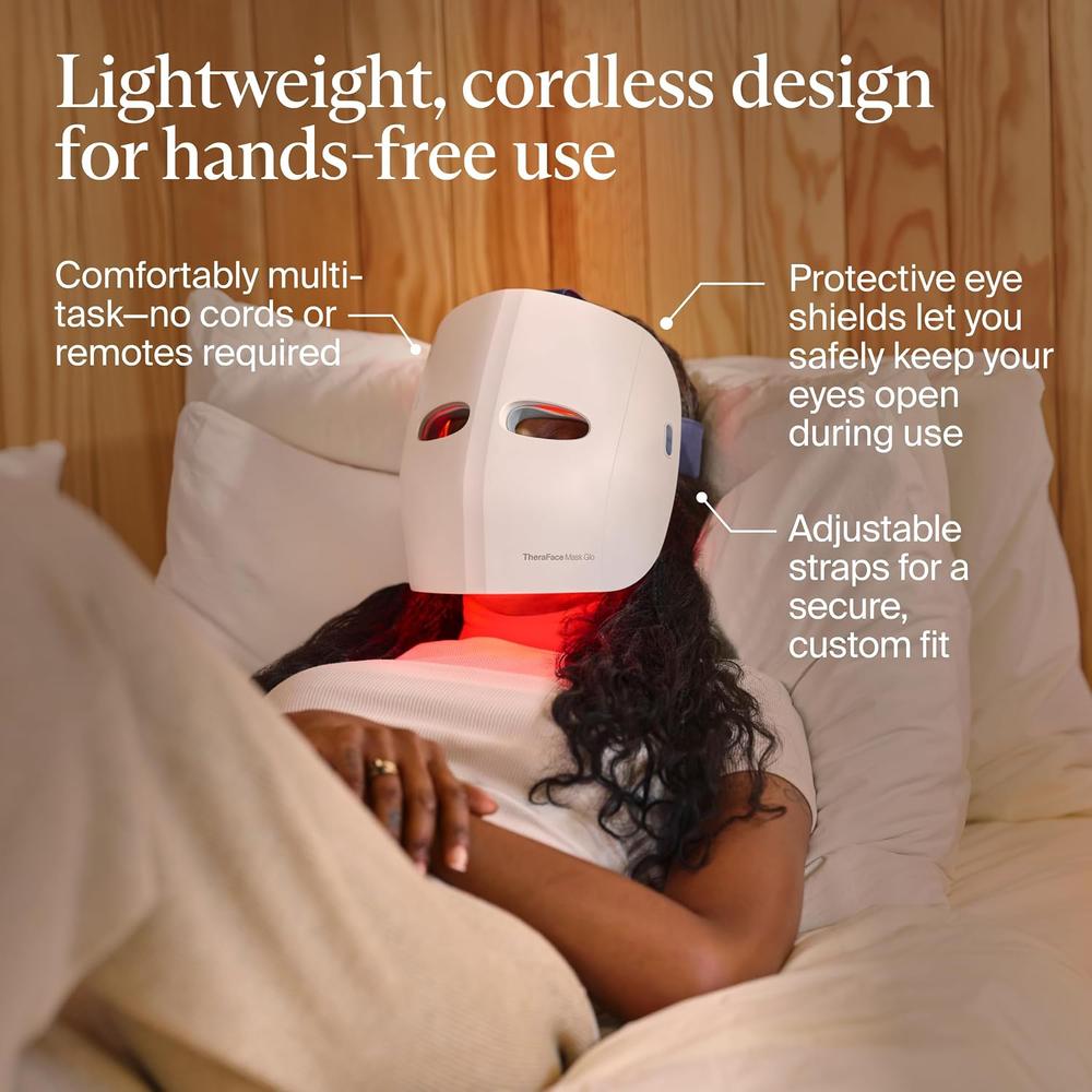 MASCARILLA FACIAL THERAFACE GLO TERAPIA DE LUZ LED - 5