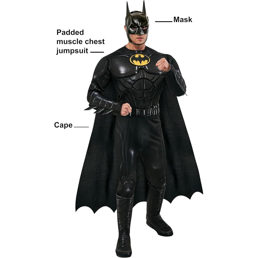 DISFRAZ DC BATMAN THE DARK KNIGHT RISES PECHO MUSCULOSO PARA ADULTO - 2
