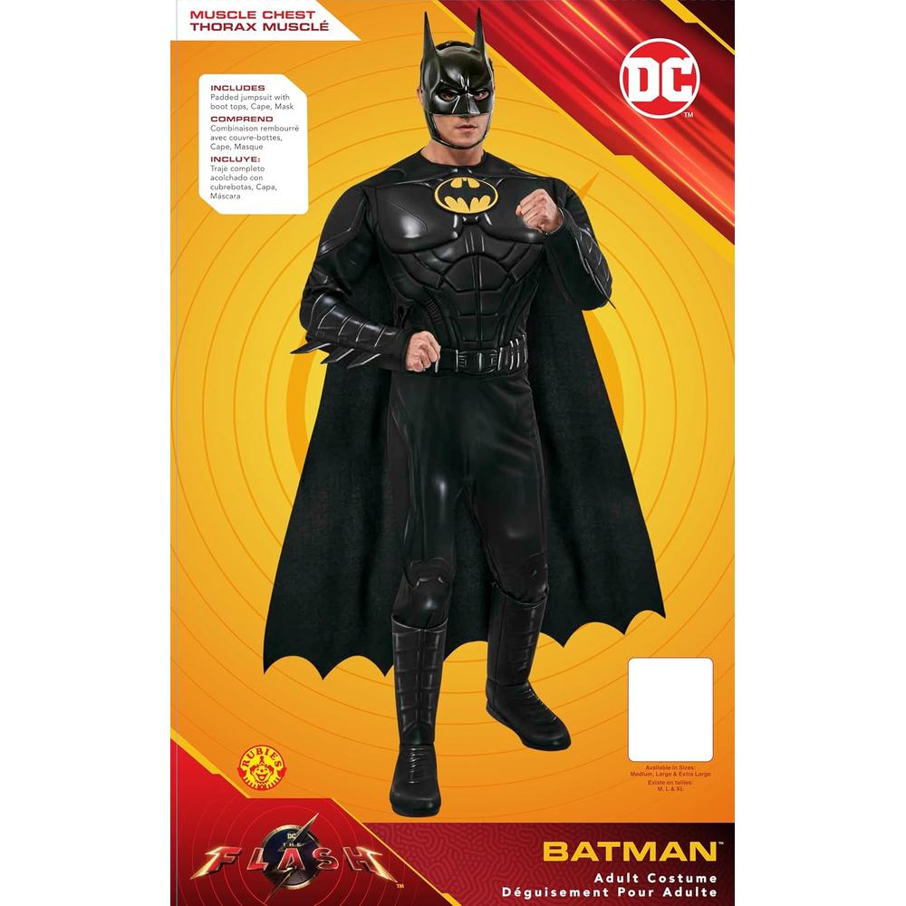 DISFRAZ DC BATMAN THE DARK KNIGHT RISES PECHO MUSCULOSO PARA ADULTO - 3