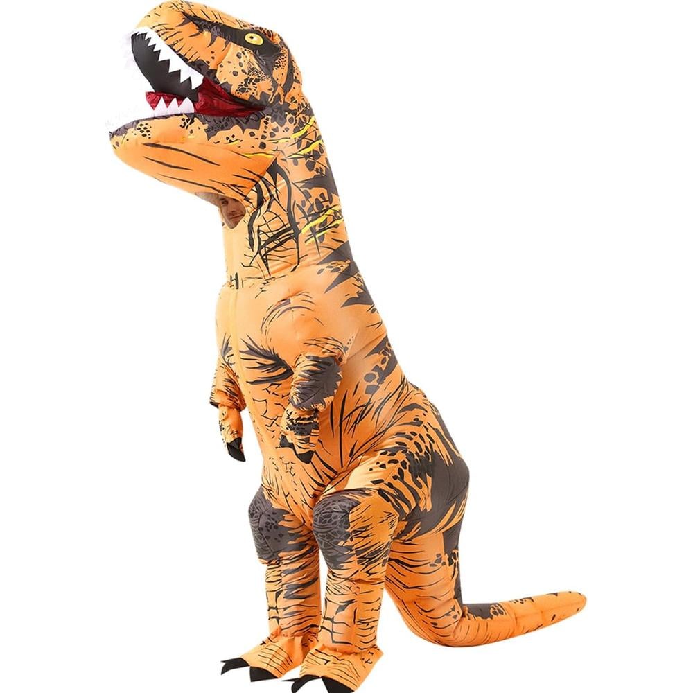 DISFRAZ INFLABLE DE DINOSAURIO MIWSHE T-REX PARA ADULTO MARRÒN - 1