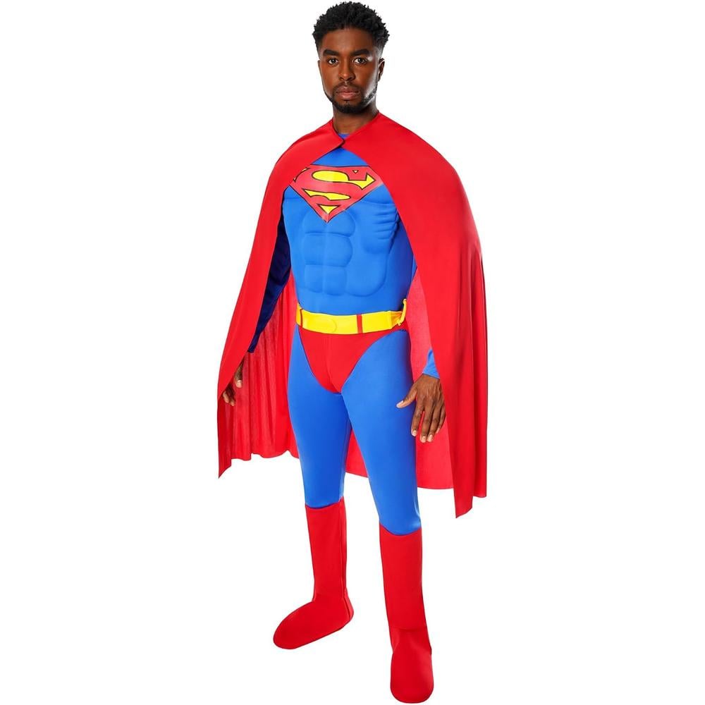 DISFRAZ DC COMICS SUPERMAN DELUXE PECHO MUSCULOSO PARA ADULTO - 2