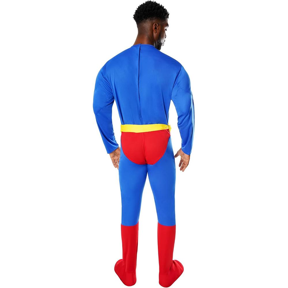 DISFRAZ DC COMICS SUPERMAN DELUXE PECHO MUSCULOSO PARA ADULTO - 5