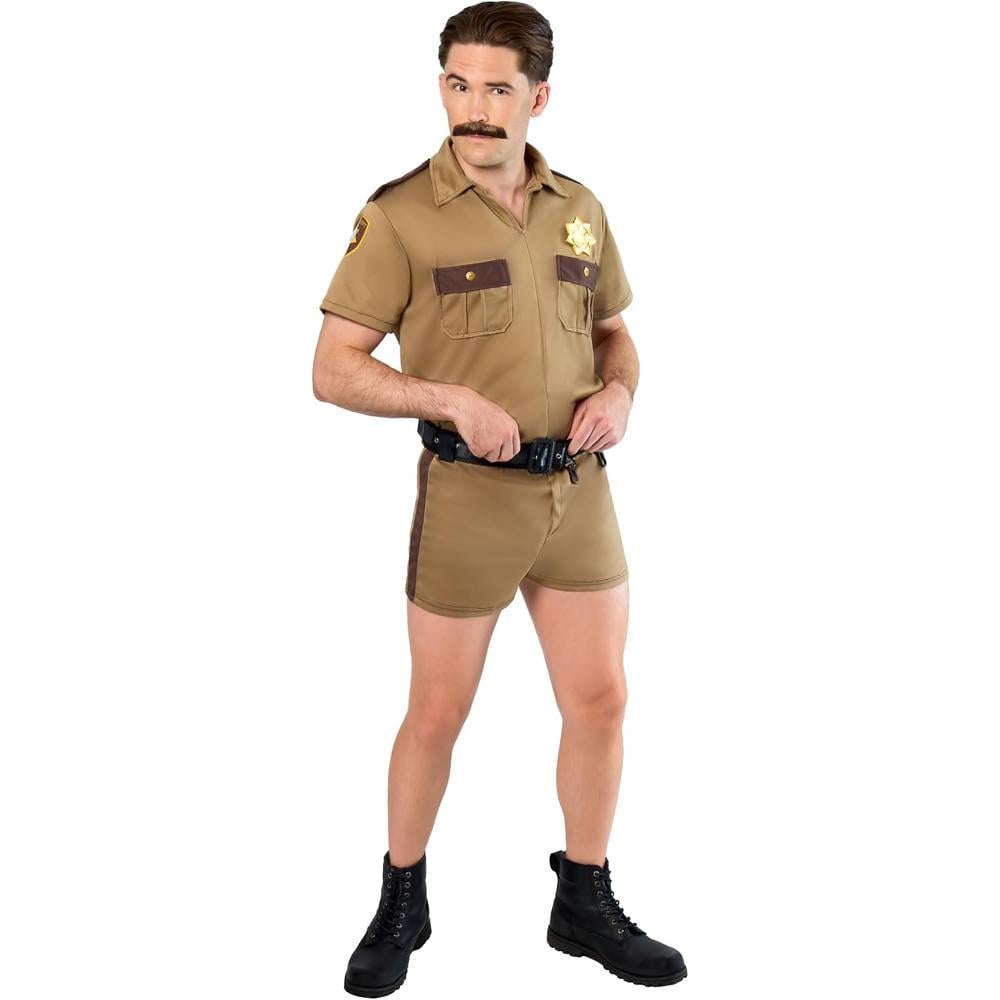 DISFRAZ RENO 911 TENIENTE DANGLE PARA ADULTO | MARRÓN - 1