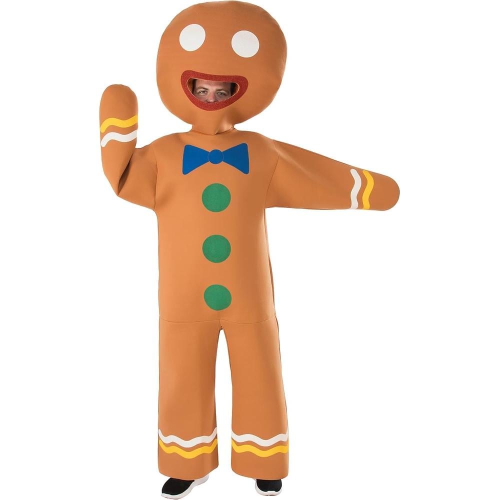 DISFRAZ HOMBRE DE PAN DE JENGIBRE PARA ADULTO | MARRÓN - 1