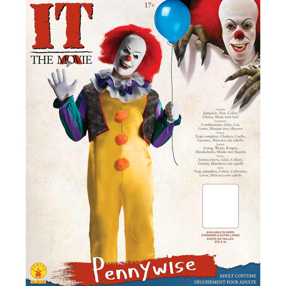 DISFRAZ IT PENNYWISE DELUXE PARA ADULTO - 2