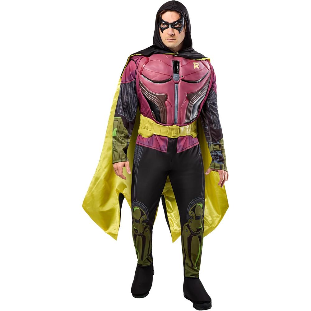 DISFRAZ DC COMICS ROBIN ARKHAM CITY PECHO MUSCULOSO PARA ADULTO - 1