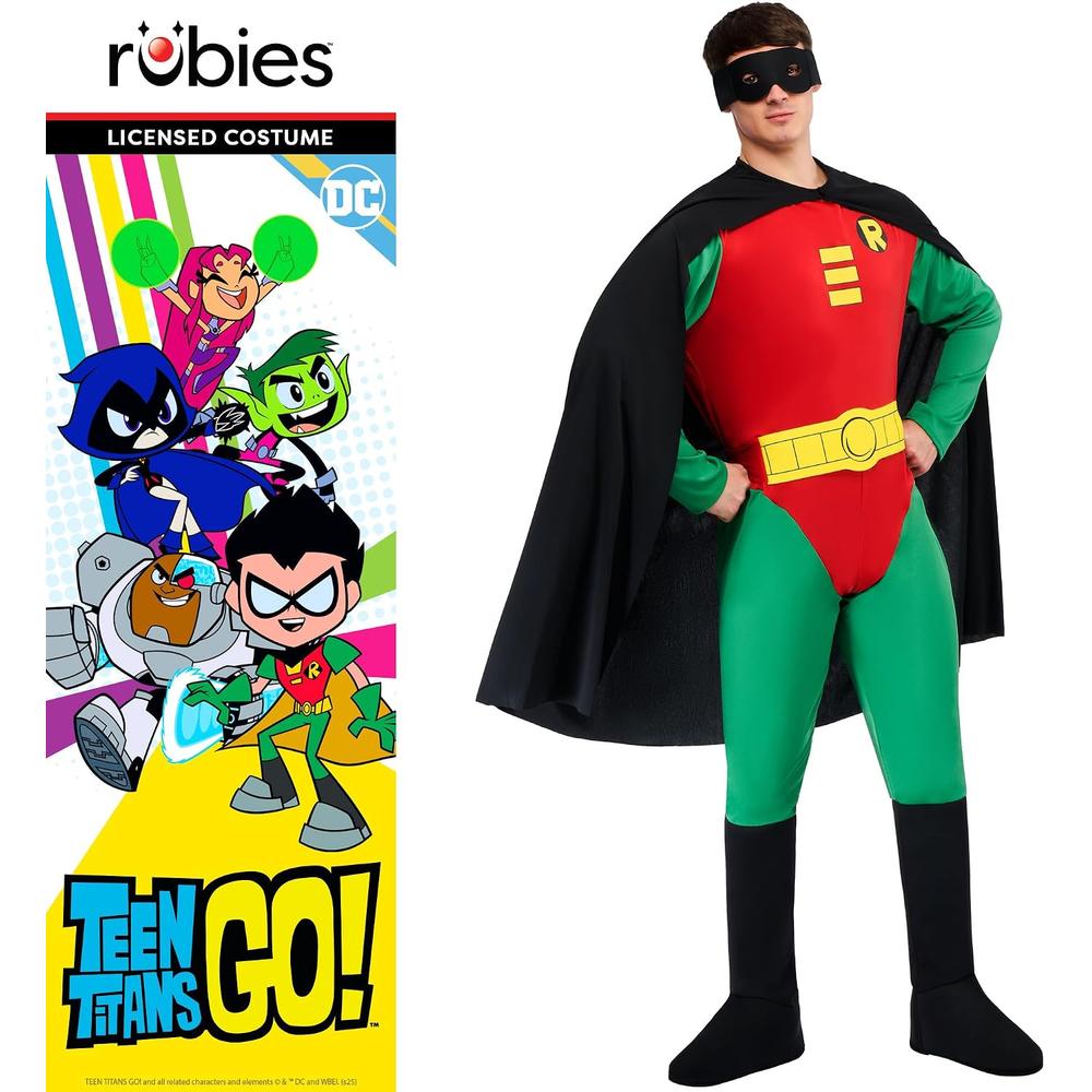 DISFRAZ DC COMICS ROBIN ARKHAM CITY PECHO MUSCULOSO PARA ADULTO - 5