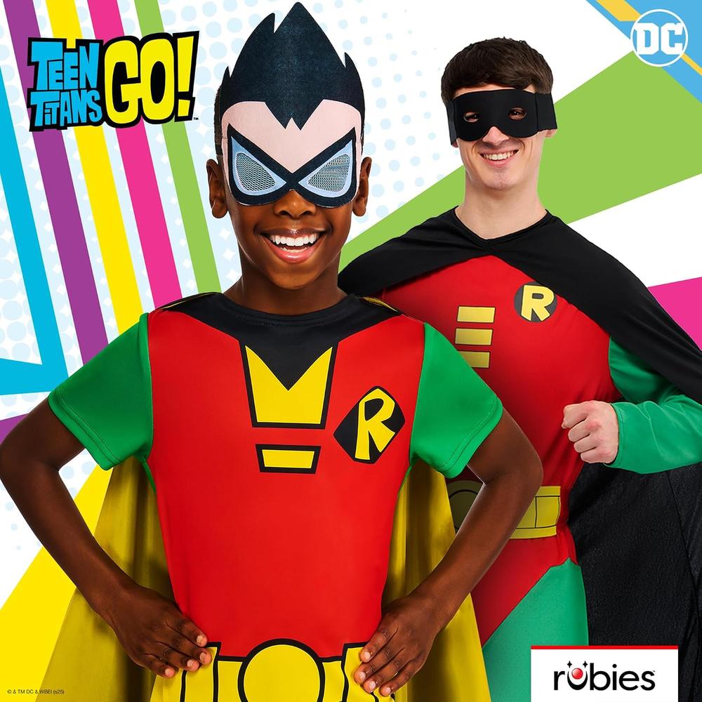 DISFRAZ DC COMICS ROBIN ARKHAM CITY PECHO MUSCULOSO PARA ADULTO - 6