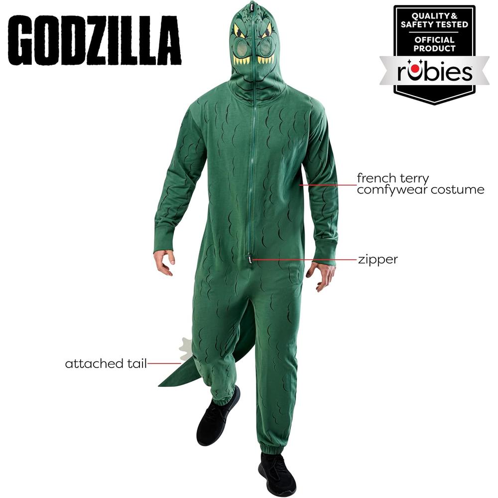 DISFRAZ GARFIELD JUMPSUIT CON CAPUCHA PARA ADULTO - 2