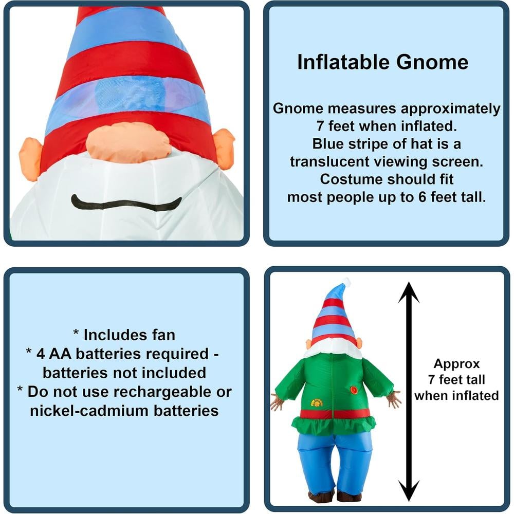 DISFRAZ FROSTY THE SNOWMAN INFLABLE PARA ADULTO - 2