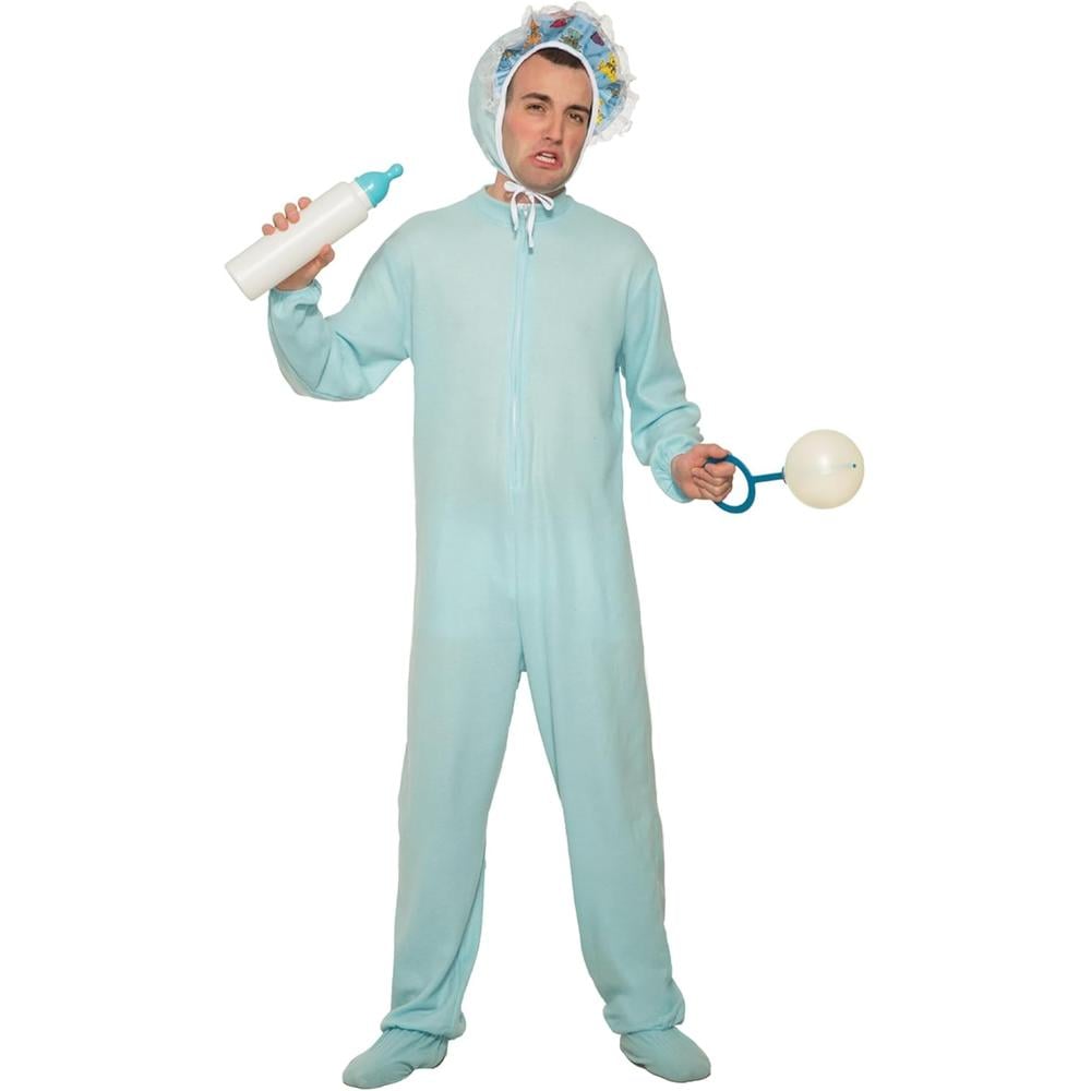 DISFRAZ PIJAMA AZUL PARA ADULTO - 1