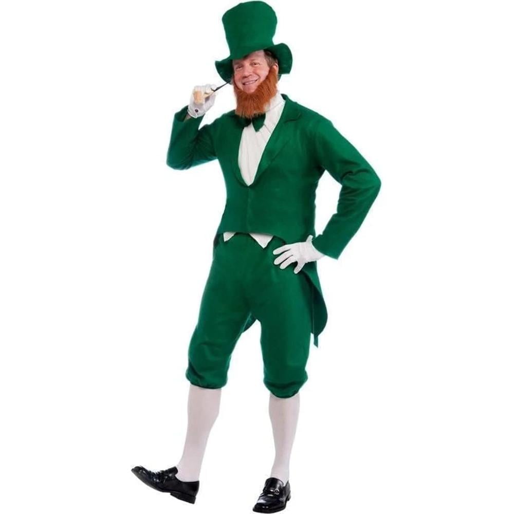 DISFRAZ LEPRECHAUN PARA ADULTO | VERDE BLANCO - 1