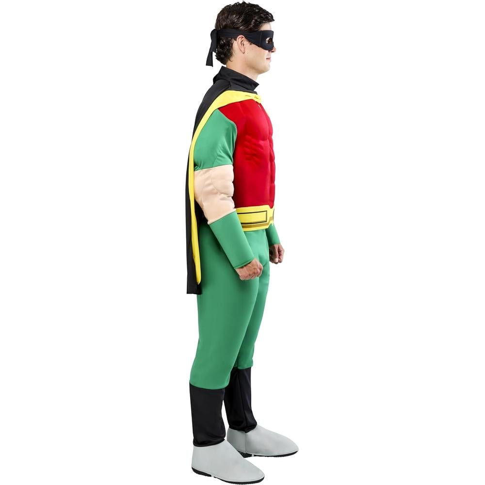 DISFRAZ DC JUSTICE LEAGUE SUPERMAN PECHO MUSCULOSO PARA ADULTO - 3
