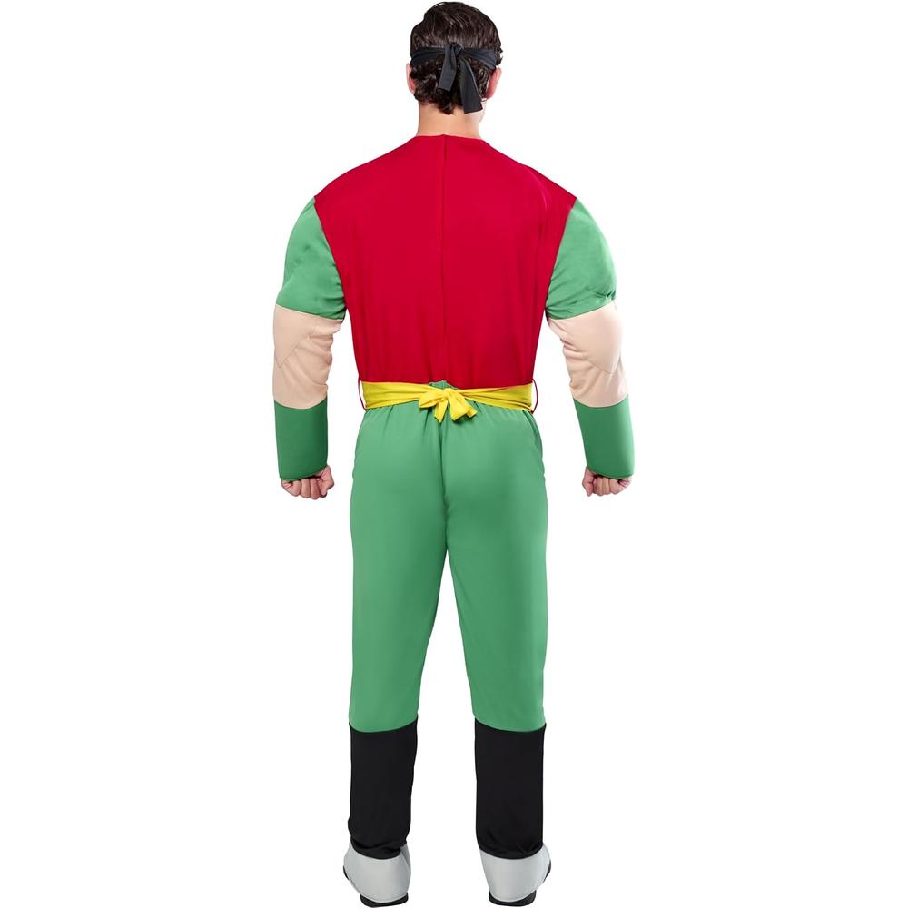 DISFRAZ DC JUSTICE LEAGUE SUPERMAN PECHO MUSCULOSO PARA ADULTO - 6