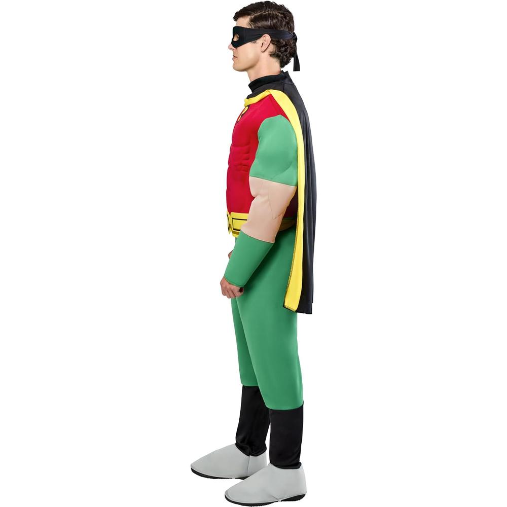 DISFRAZ DC JUSTICE LEAGUE SUPERMAN PECHO MUSCULOSO PARA ADULTO - 7